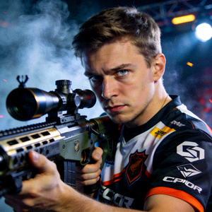 CS:GO明星选手s1mple个人肖像